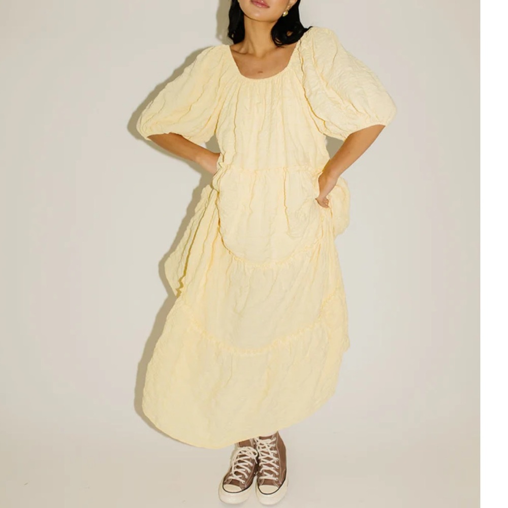 Exclusive Butter Yellow Daymaker Maxi Dress, Small - Picture 2 of 5